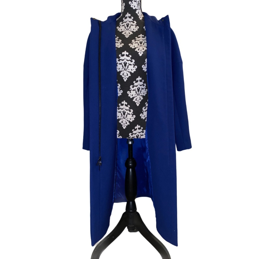 American Airlines Blue Trench Coat Heavy Size 8